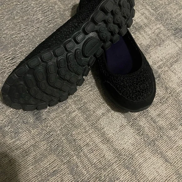 Skechers Black Sparkle Flats - Picture 2 of 4